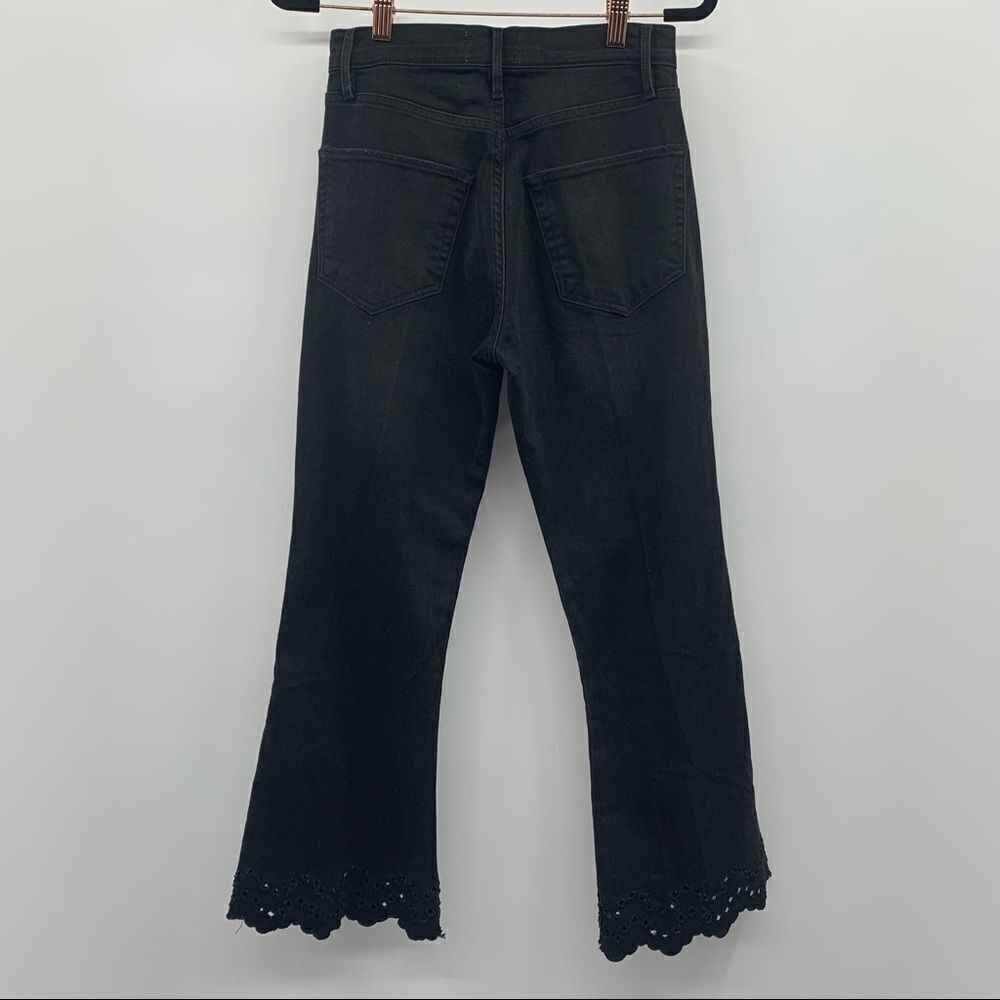 Frame  Lacey Eyelet Crop Jeans - Picture 7 of 9